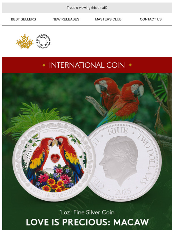Celebrate Love with this exquisite coin from the New Zealand Mint