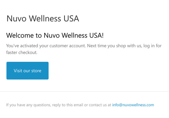 Customer account confirmation