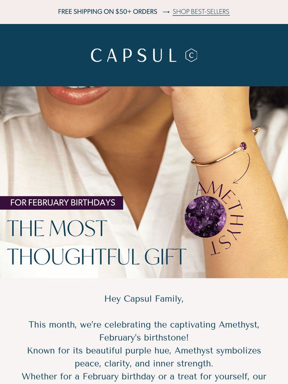 Your February Birthstone Awaits 💜