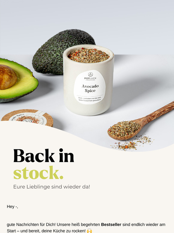 Back in Stock 🥳 Unsere Bestseller sind endlich wieder da!