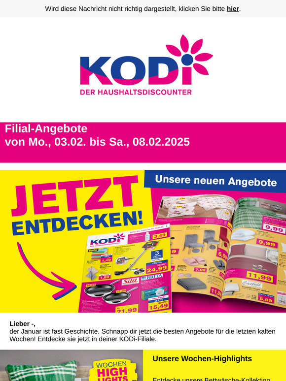 KODi-Angebote ab 03.02. - 12 Seiten voller Schnäppchen!