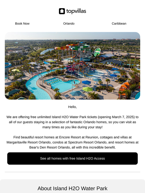 Free Unlimited Island H2O Water Park access!