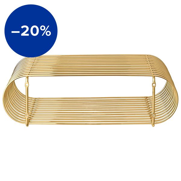 Curva shelf, S, gold