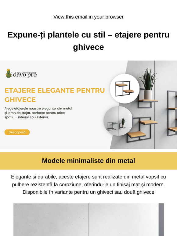 Etajere elegante pentru ghivece – perfecte pentru orice spațiu!