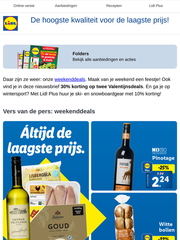 Nieuwe weekenddeals: van wijn tot sinaasappelen