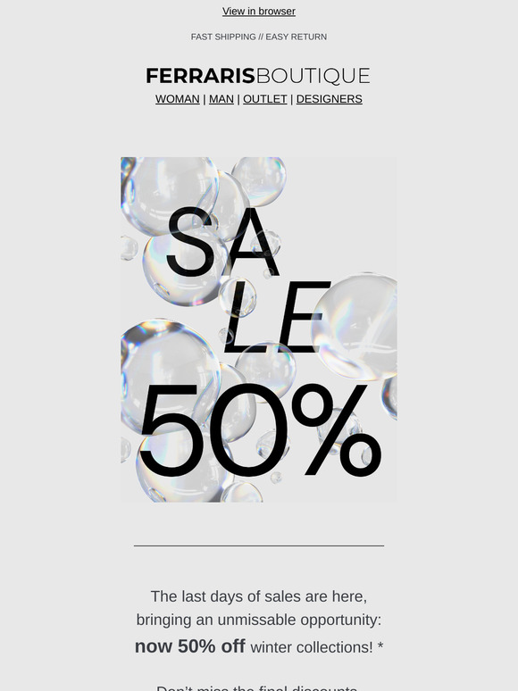 ⚡Last Call: 50% Off Sales! ⚡