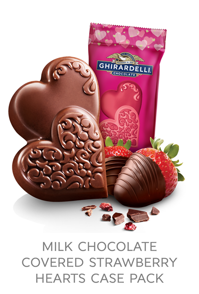 Milk Chocolate Covered Strawberry Hearts