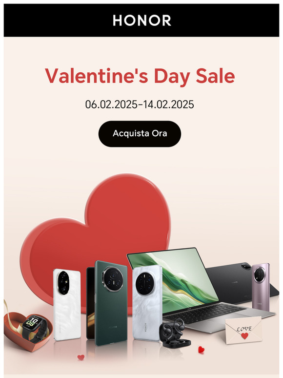 Scegliete ora il vostro regalo di Valentine's Day!
