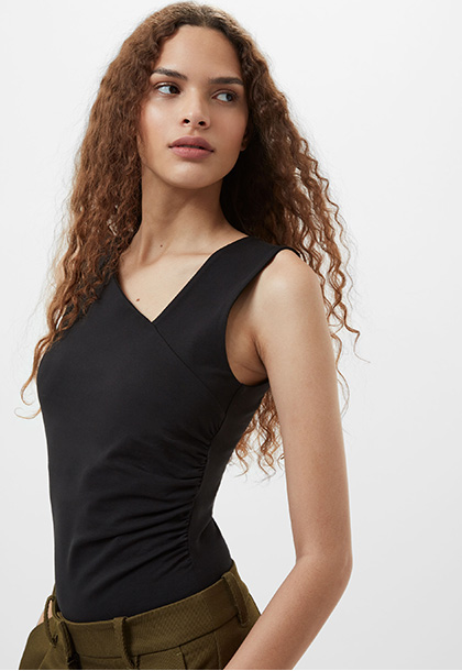 Rallie Gathered Asymmetric Bodysuit