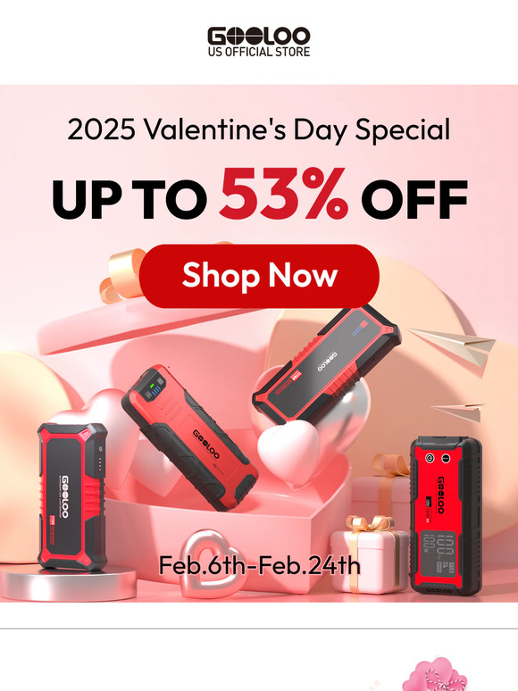 💖 GOOLOO Valentine's Day Sale