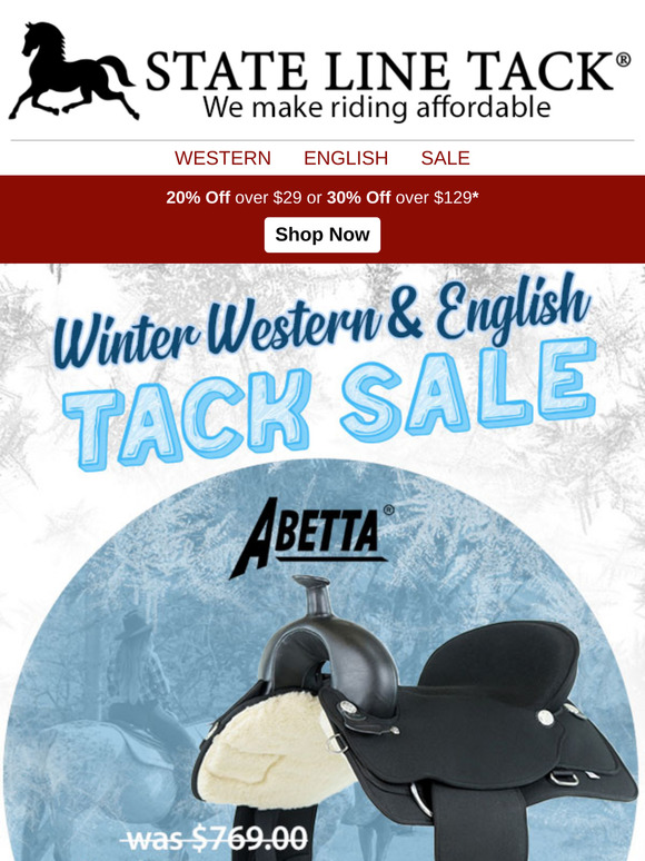 Ride in Style with Our Tack Sale! Up to 75% Off Top Tack