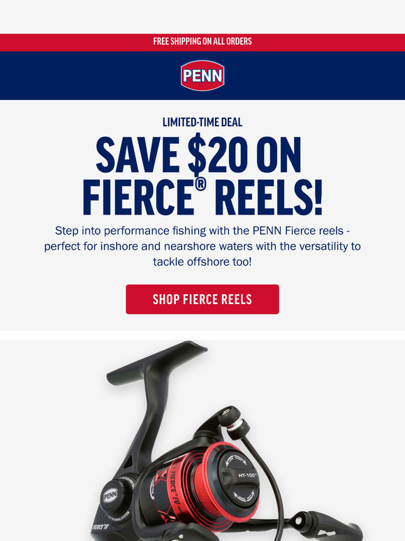 Limited Time Deal: Save $20 On Fierce IV Reels!