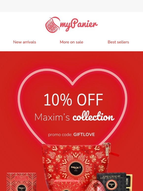 Exclusive 10% OFF Maxim's Paris chocolates 🌹