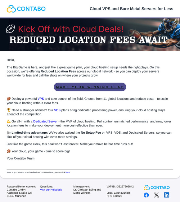 The Big Game 2025: Win Big with Reduced Location Fees!