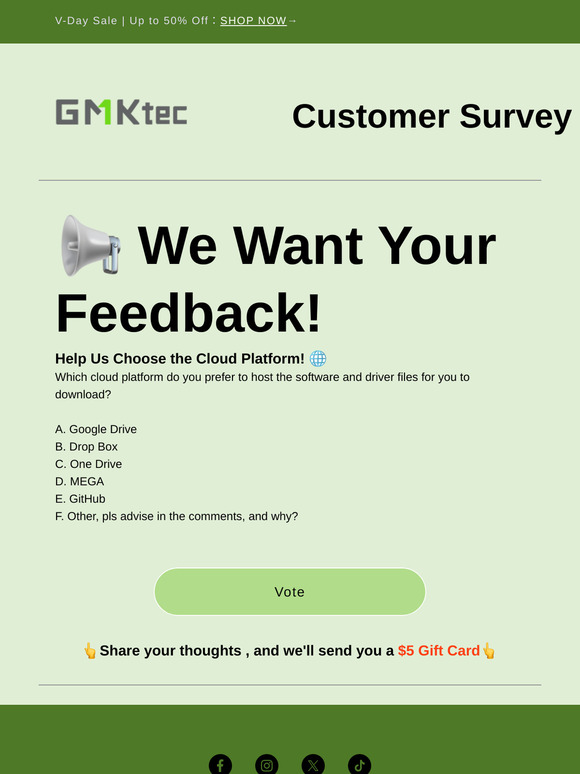 📬Fill Out Survey & Get $5 Gift Card!🎁