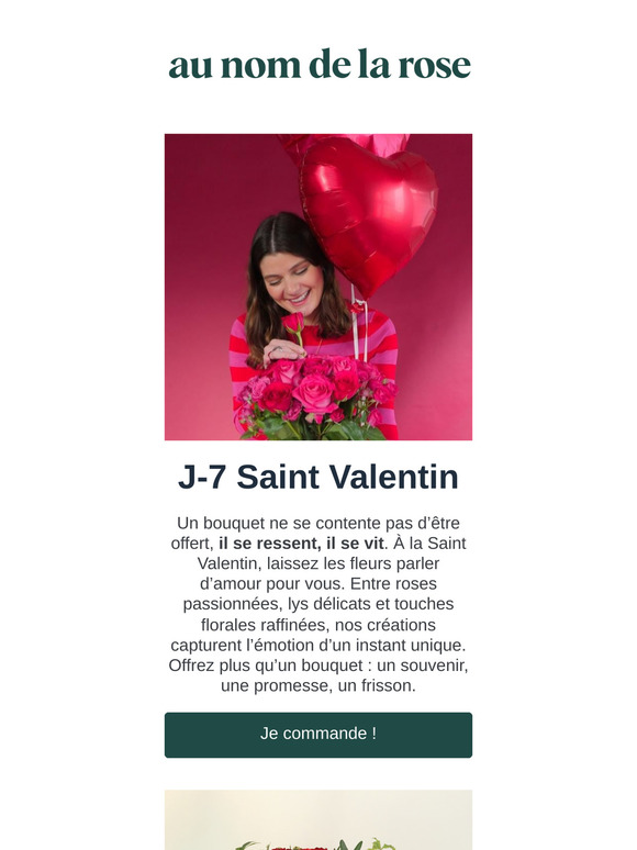 J-7 Fête de l'amour ! Commandez dès maintenant