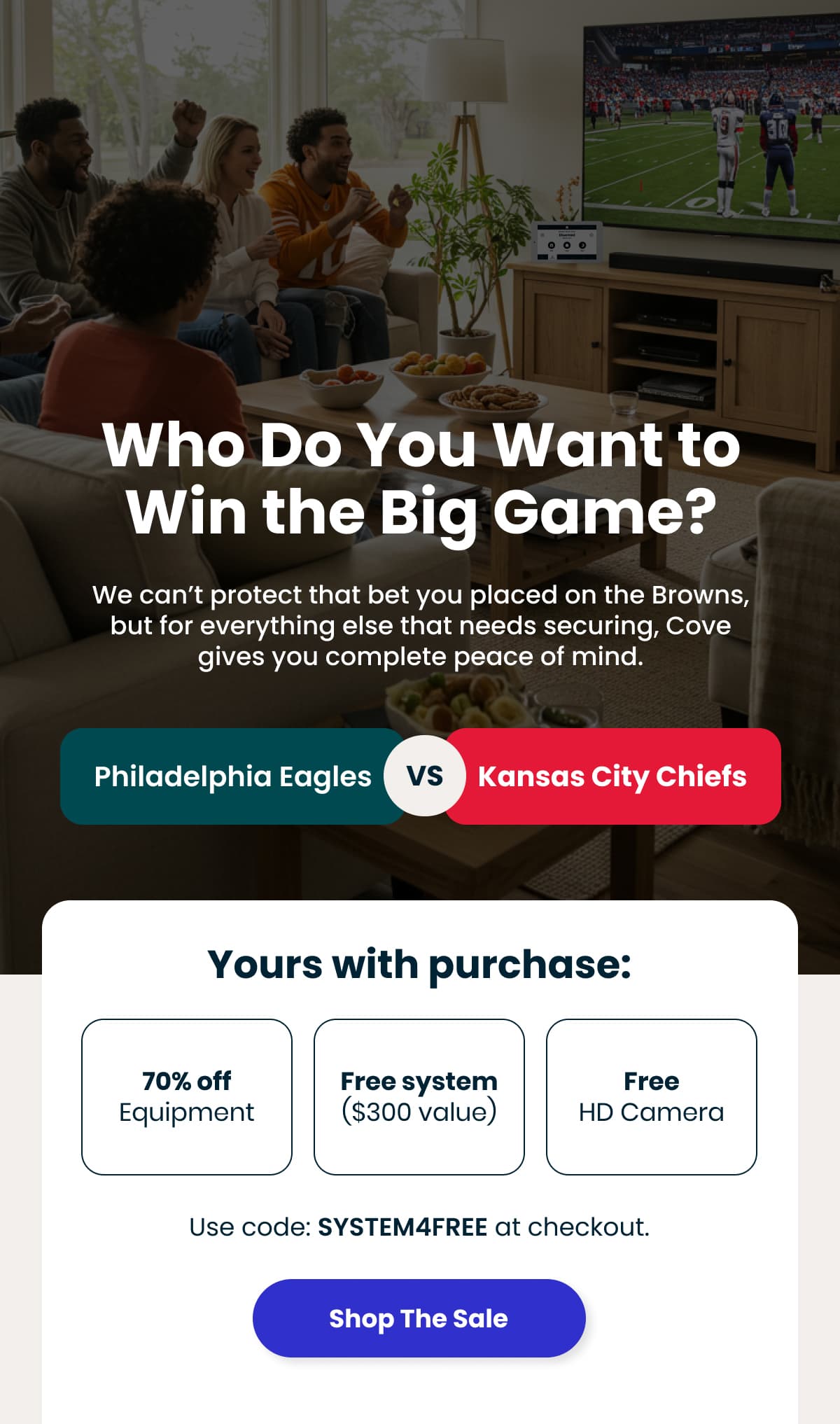Who Do You Want to Win the Big Game? | Use code SYSTEM4FREE