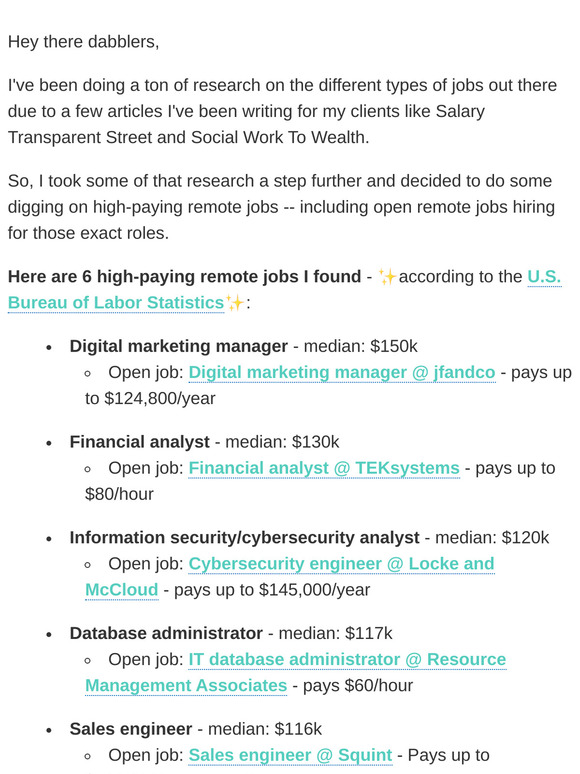 High-paying remote jobs (up to $150k!)