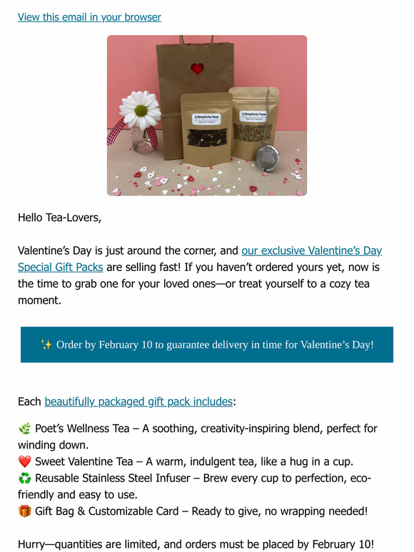 Don’t Wait—Valentine’s Day Gifts Are Going Fast! ❤️
