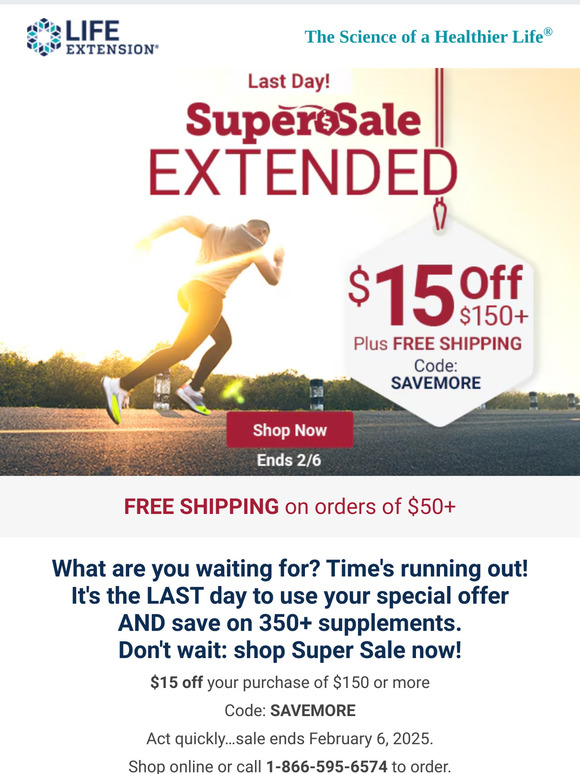 ⏰ $15 Off & Super Sale END Today!
