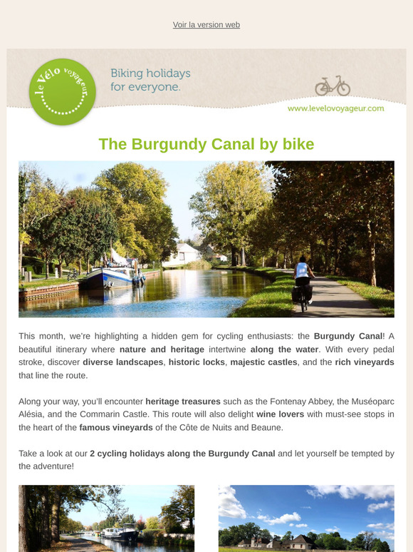 The Burgundy Canal by bike ! 🚴‍♂️🌿