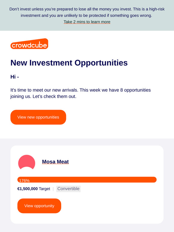 New Investment Opportunities