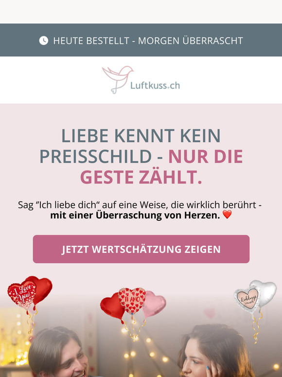 Eine Liebeserklärung jenseits von Worten? 💑