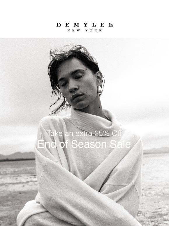 Extra 25% Off End of Season Sale