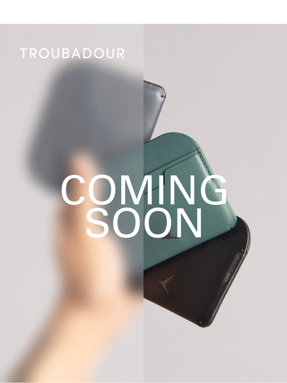 New wallets: Timeless leather + innovation.