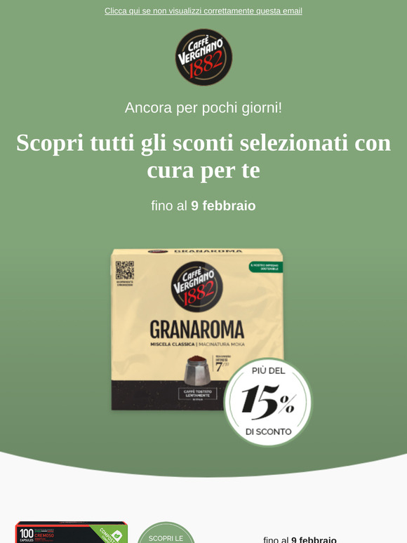🌟 I nuovi sconti sui prodotti di Caffè Vergnano ☕