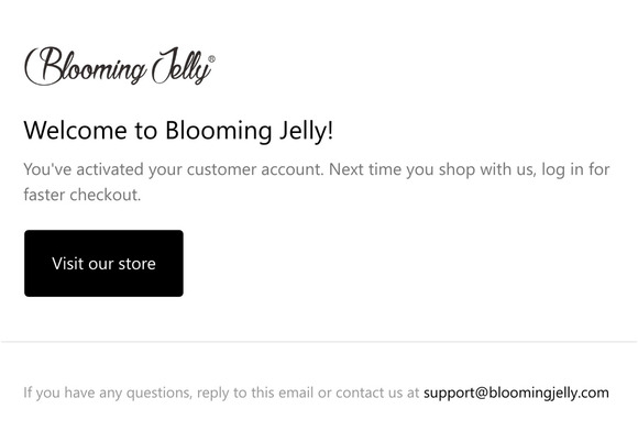 Customer account confirmation