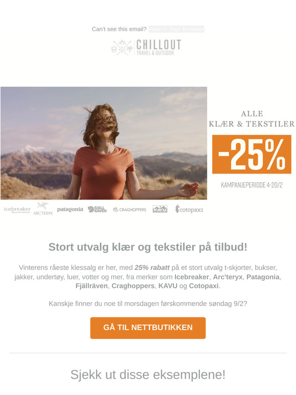 Alle klær og tekstiler på tilbud! 👕