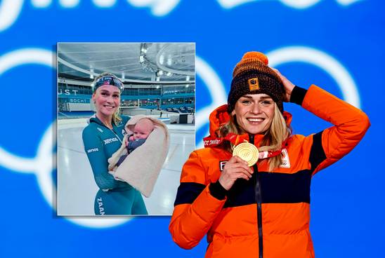 Irene Schouten maakt twee maanden na bevalling rentree op ijs