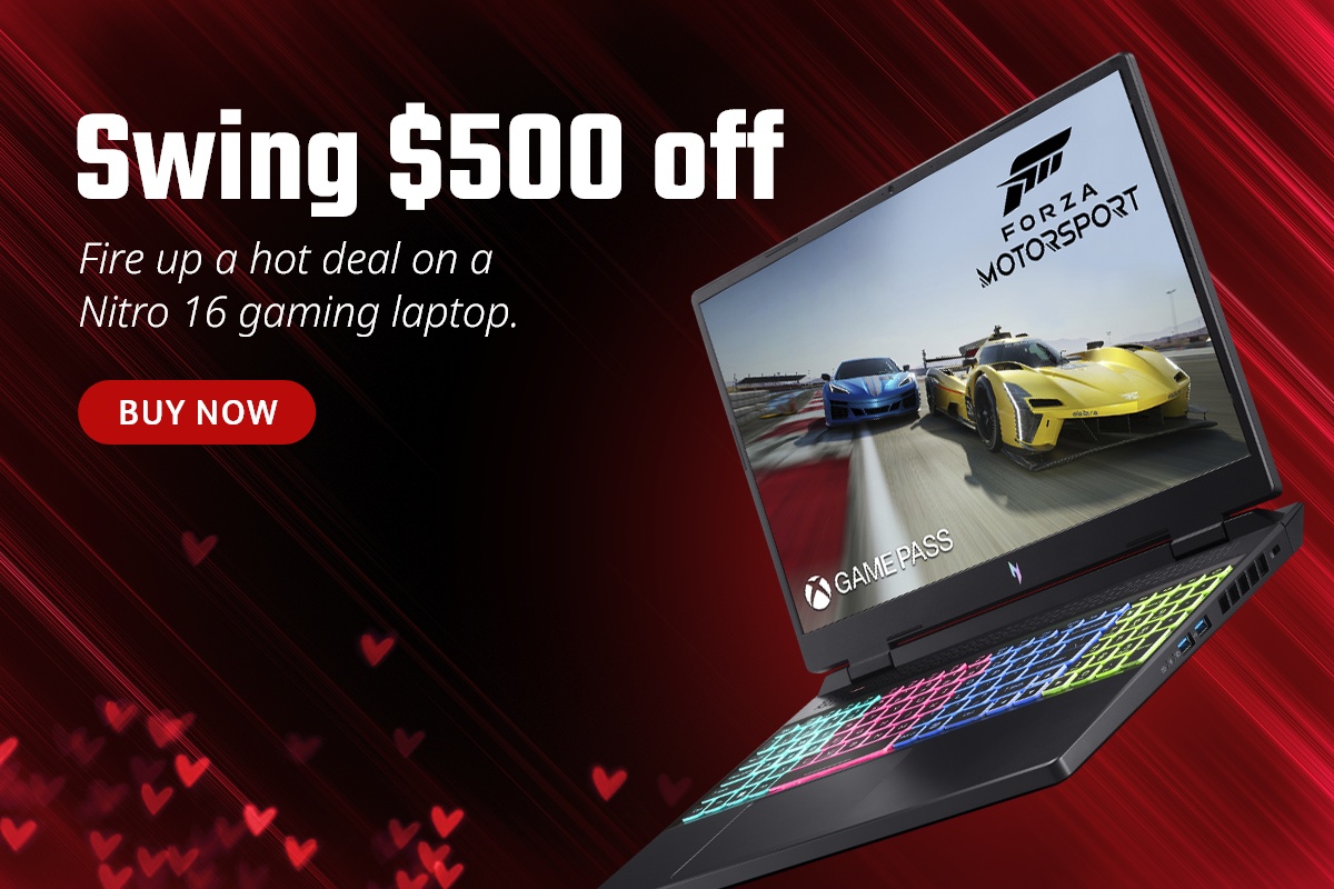 Get $400 off a Nitro 16 Gaming Laptop