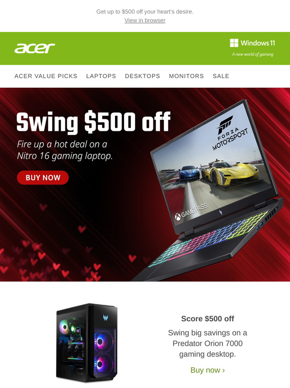 Crush on savings—up to 58%—on spectacular tech