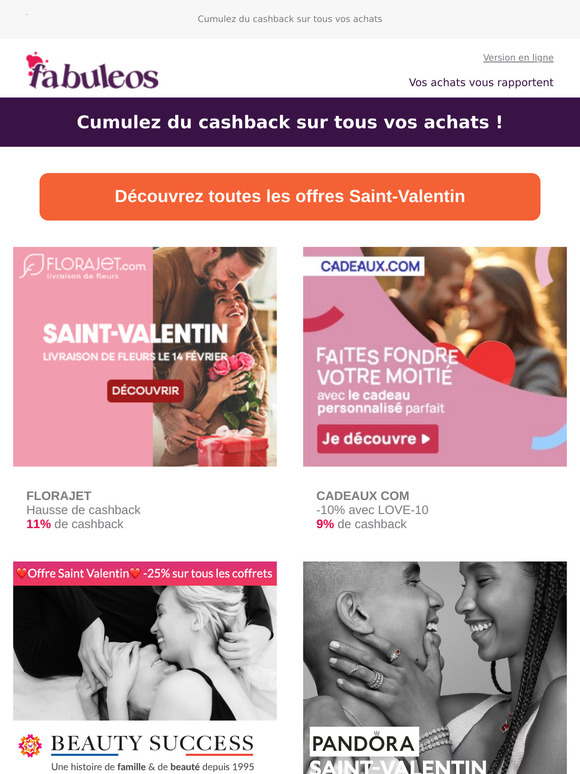 Pour gâter son amoureux.se 💕
