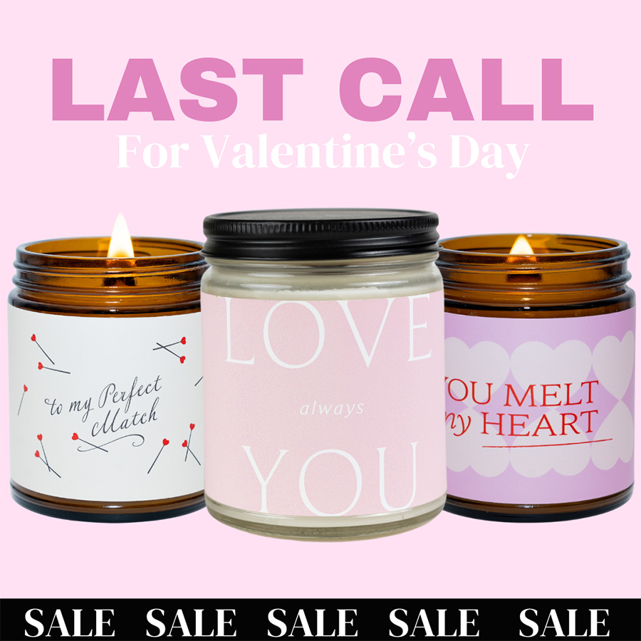 Valentine's Day Candles are 15% off