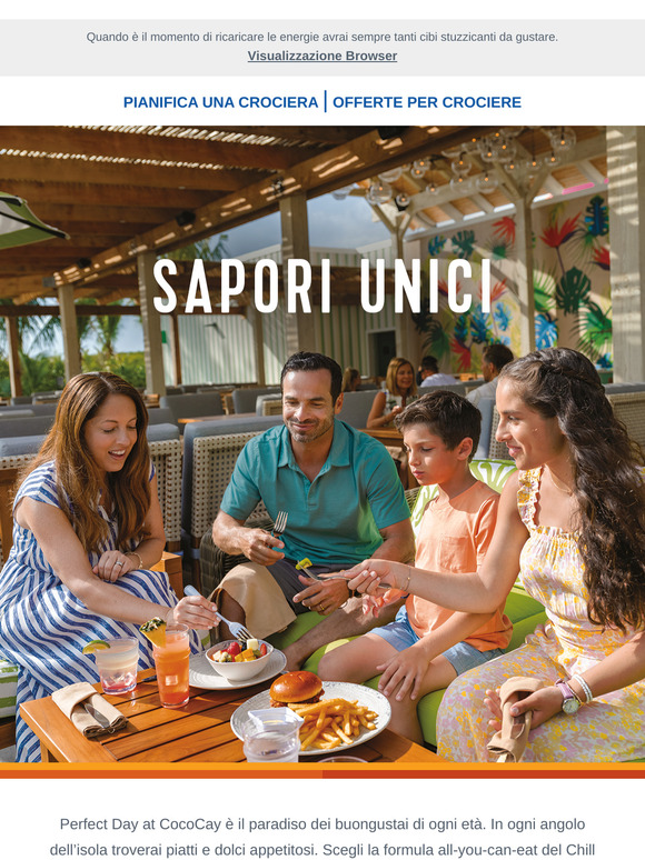 Stupisci le tue papille gustative al Perfect Day at CocoCay