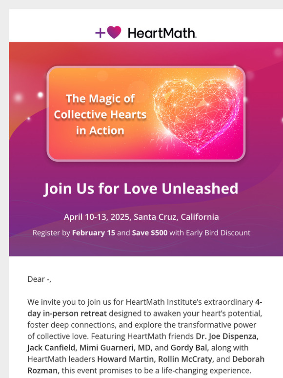 Join Us: Save $500 Off Love Unleashed Event