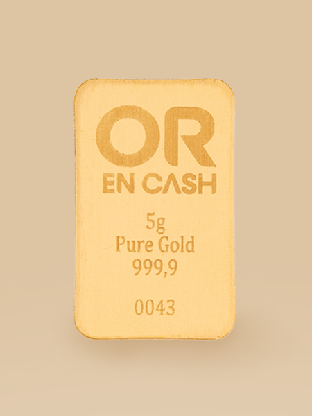 Lingot OR 5 grammes à partir de 478 €*