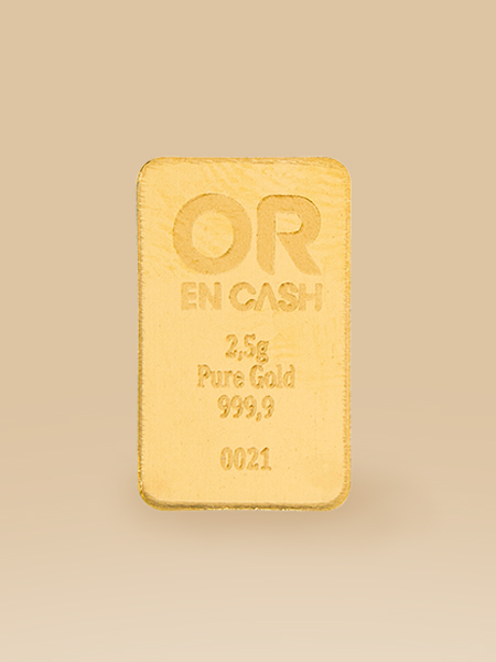Lingot OR 2,5 grammes à partir de 247 €*