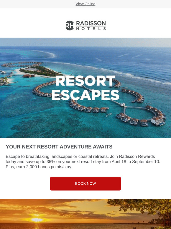 ⛰️Resort Escapes: Save up to 35%
