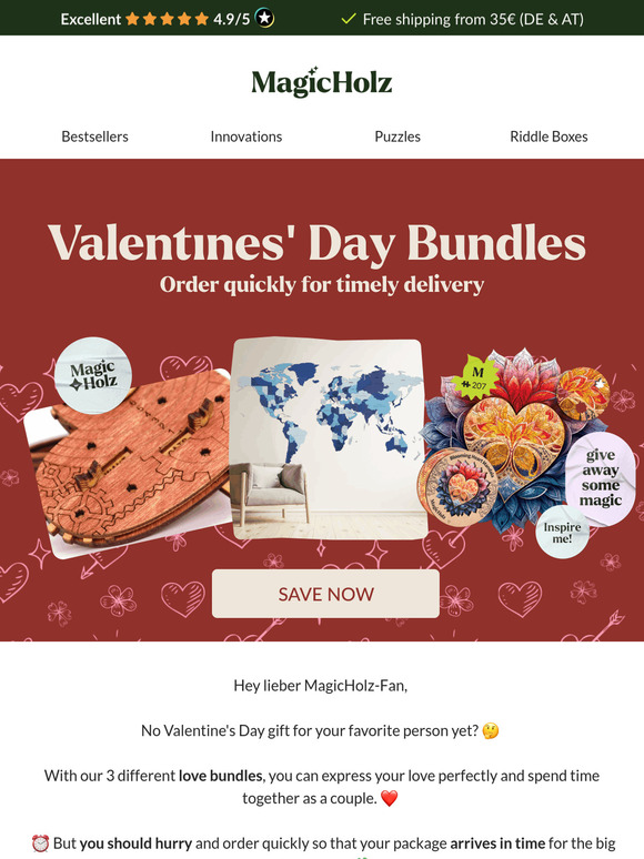❤️ The perfect Valentine's Day gift is still waiting 🎁
