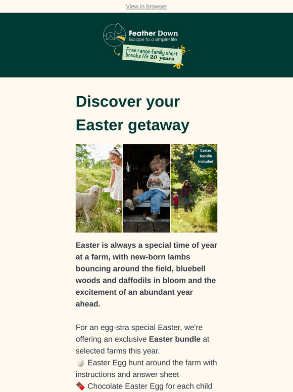 Discover an Egg-stra special Easter break