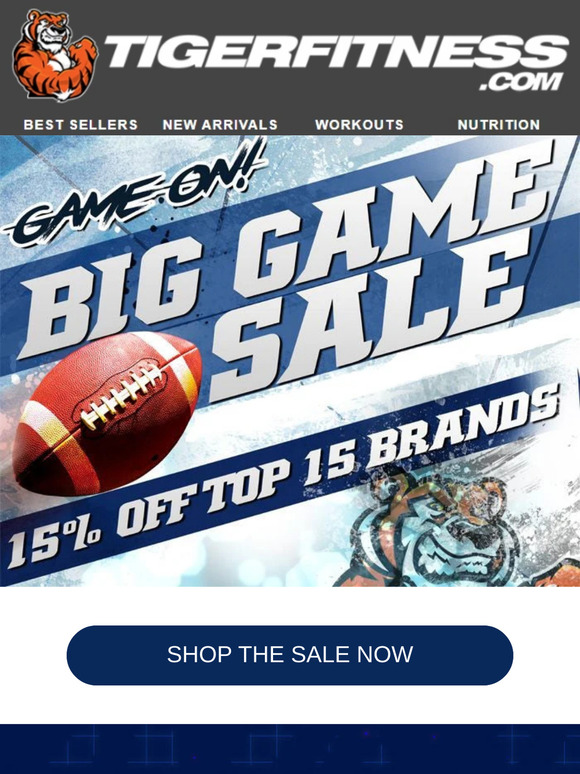 Big Game Sale 15% OFF Top Brands and 2X Rewards | This Weekend Only