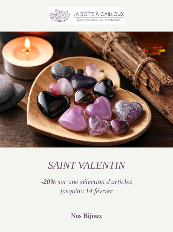 Saint Valentin: -20% sur une sélection d'articles jusqu'au 14 février !