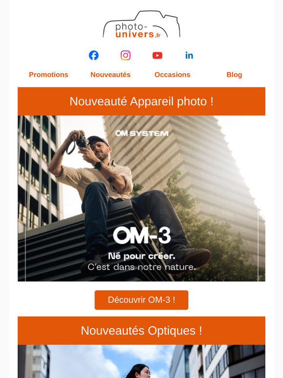 ✨ Nouveautés 2025 : Appareils, Objectifs, Drones... Ne passez pas à côté des dernières sorties !