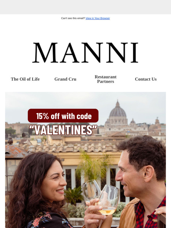 Happy Valentine's day with 15% off - Manni Oil
