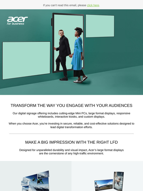 Make a big impression with Acer Technology!