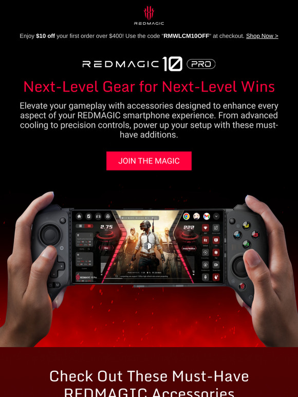 🎮Level Up, Dominate — REDMAGIC Accessories Got Your Back
